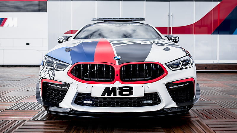 BMW M8 Competition Coupe MotoGP Safety Car 2019, HD wallpaper