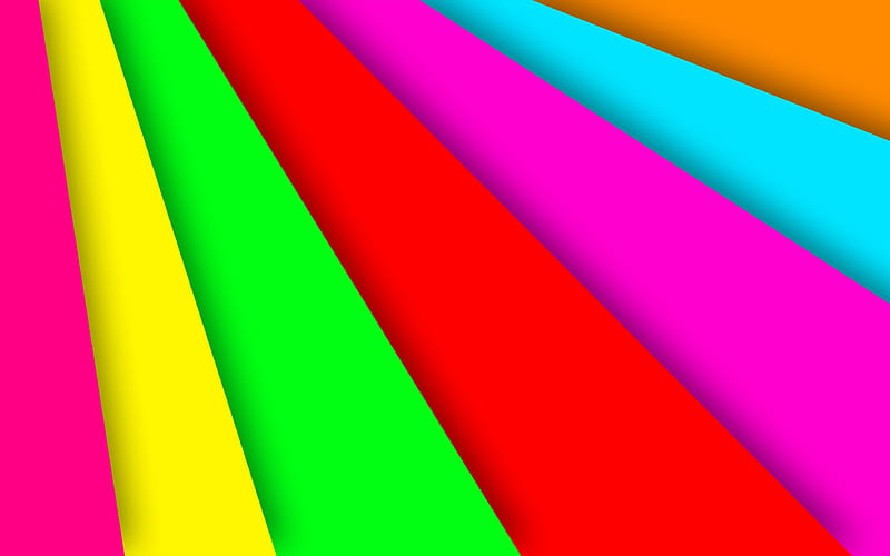 rainbow, material design, colorful lines, creative, geometry, colorful background, HD wallpaper