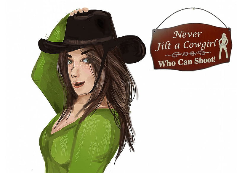 1920x1080px, 1080P free download | Cowgirl Sketch, art, female