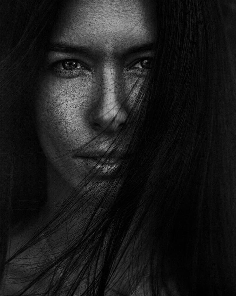 Monochrome Face Women Model Portrait Aleksey Trifonov Hd Phone Wallpaper Peakpx