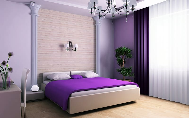 Interior, Room, Style, Furniture, Bedroom, HD wallpaper