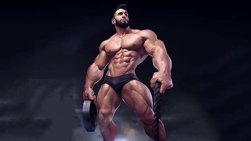 Gerardo Gabriel, shirtless, gym, muscle, silverjow, HD wallpaper | Peakpx