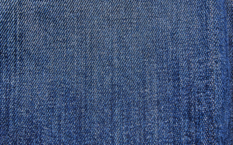 blue denim, macro, denim texture, blue fabric, close-up, fabric background, denim, HD wallpaper