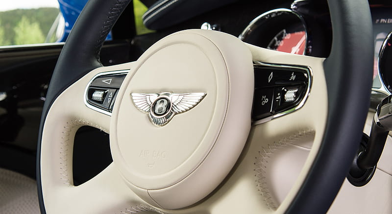 2017 Bentley Mulsanne Speed (Color: Sequin Blue) - Interior, Steering Wheel , car, HD wallpaper