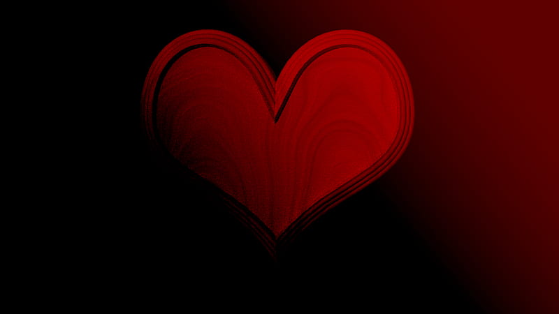 Artistic, Heart, Digital Art, Red, HD wallpaper | Peakpx