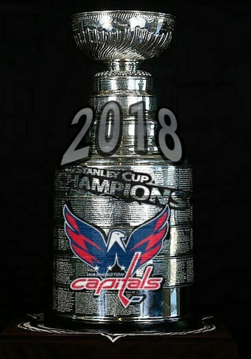 WASHINGTON CAPITALS 2018 Stanley Cup Champions Mini Stanley Cup Trophy