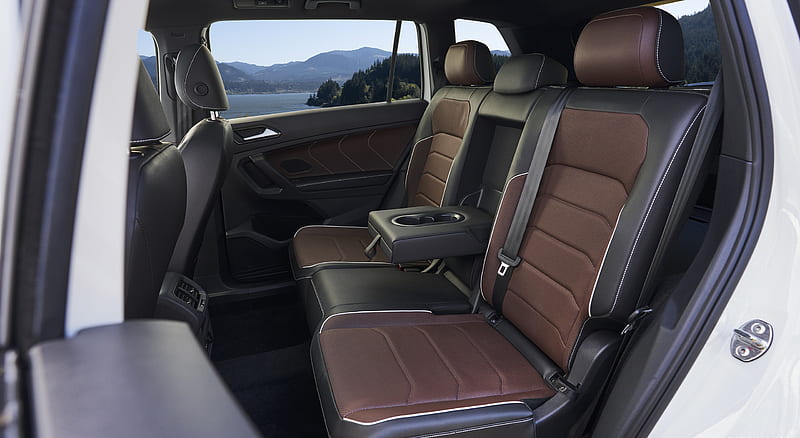 2022 Volkswagen Tiguan SEL R-Line (Color: Oryx White) - Interior, Rear Seats , car, HD wallpaper