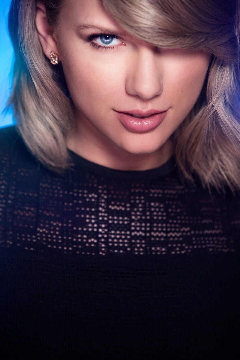 Taylor Swift, singer, blonde, blue eyes, HD phone wallpaper