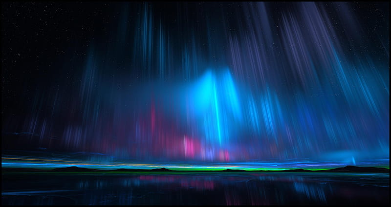 Northern Lights Stars , northern-lights, aurora, nature, HD wallpaper