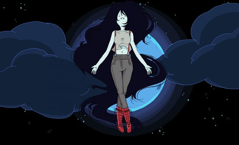 Marceline by the Moon, TV Series, Adventure Time, Marceline, Cartoons, Cartoon Network, HD wallpaper