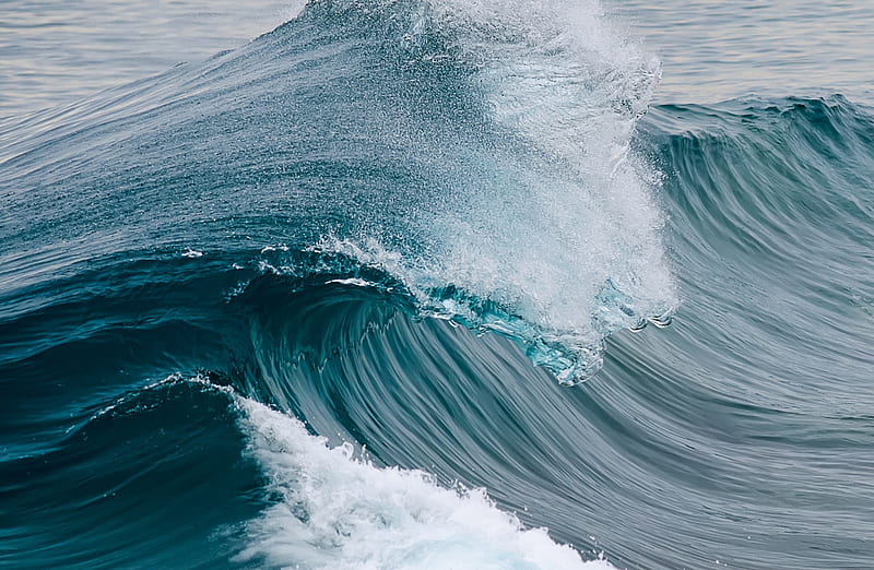 Water, Sea, Ocean, Wave Ultra, Elements, Water, Ocean, Blue, Wave, HD wallpaper