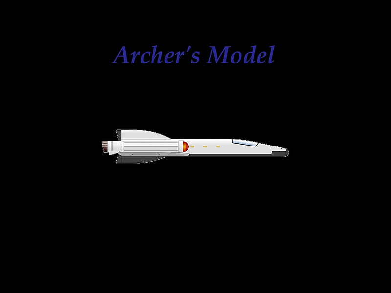 Star Trek - Archer's Model, star trek, tv, ship, space, HD wallpaper