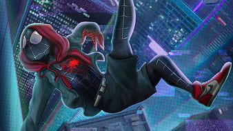 Spider Verse Into The Cyberpunk, spiderman, superheroes, cyberpunk ...