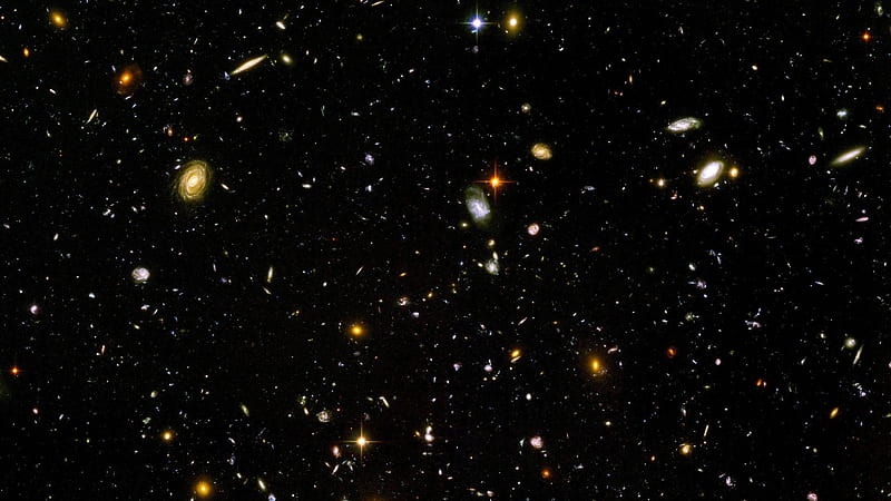 Deep Field, Galaxies, Hubble, Space, HD wallpaper