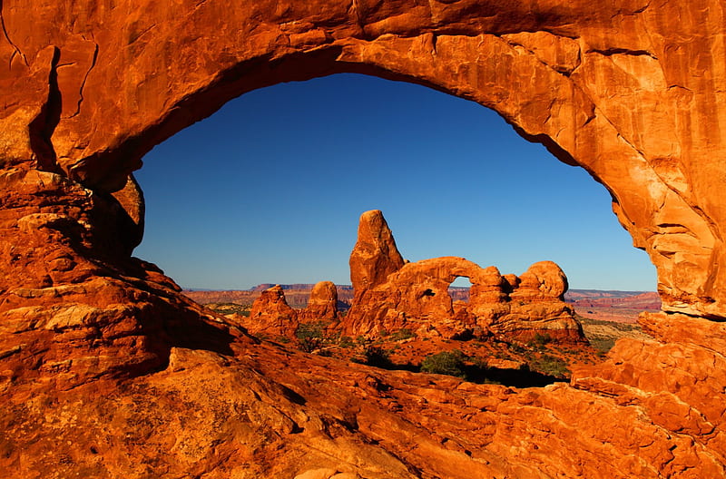 Bryce canyon, red, rocks, lovely, bonito, sky, canyon, bryce, national park, landscape, HD wallpaper