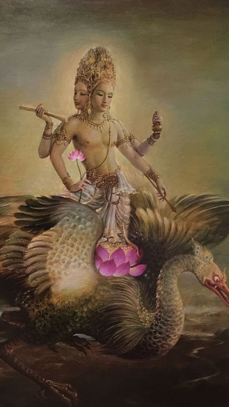 Brahman, Painting Work, art work, lord, god, creator, HD phone wallpaper
