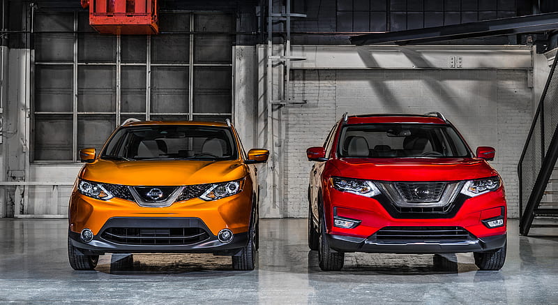 2017 Nissan Rogue Sport and Standard Rogue - Front Comparison , car, HD wallpaper