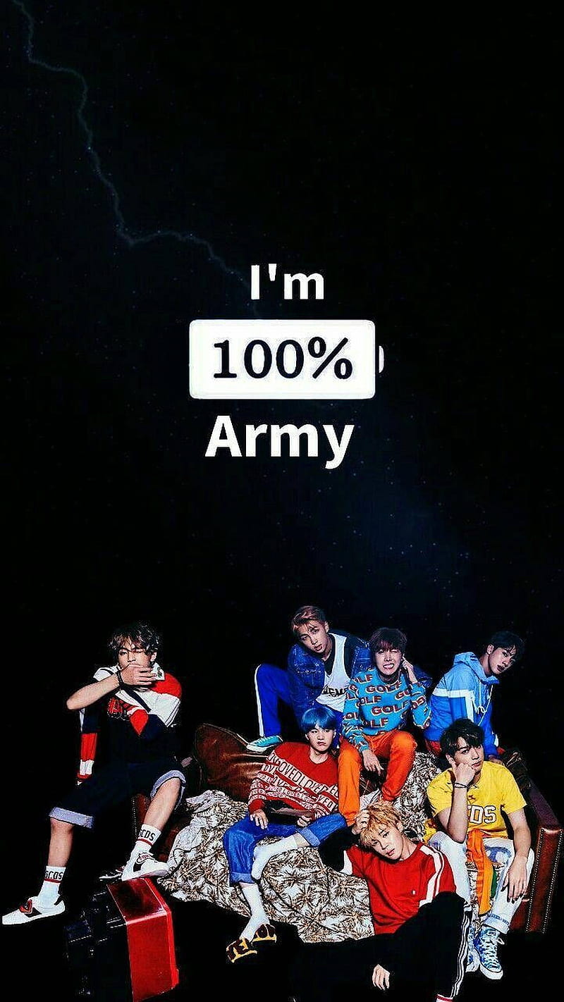 I'm 100% Bts Army, BTS Girl, HD phone wallpaper