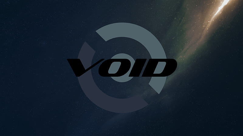Enter the Void [Void 09], Enter the Void, Void logo, orange, xbps, Void Linux, logo, Outer Space, dark, bsd, Void, blue, HD wallpaper