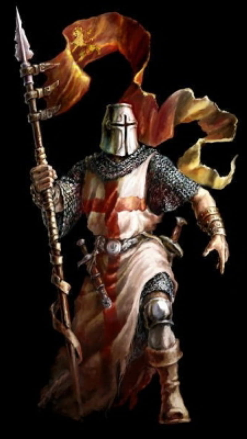 Templar, knight, medieval, HD phone wallpaper