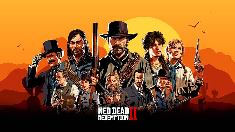 Video Game, John Marston, Red Dead Redemption 2, Arthur Morgan, Micah Bell, Sadie Adler, Dutch Van Der Linde, Red Dead, HD wallpaper