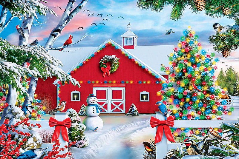 country christmas wallpaper