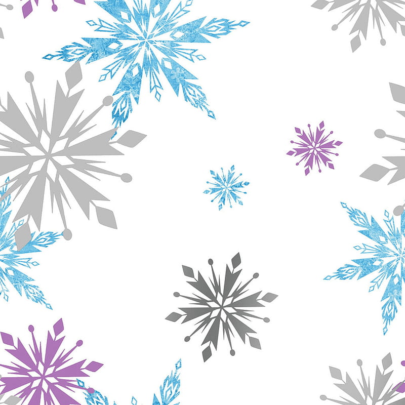 Graham & Brown Frozen Blue & Purple Snowflake 70 541, HD phone wallpaper