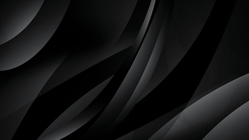 Dark Swerves, abstract, aeno, android, black, gray, lines, night, HD wallpaper