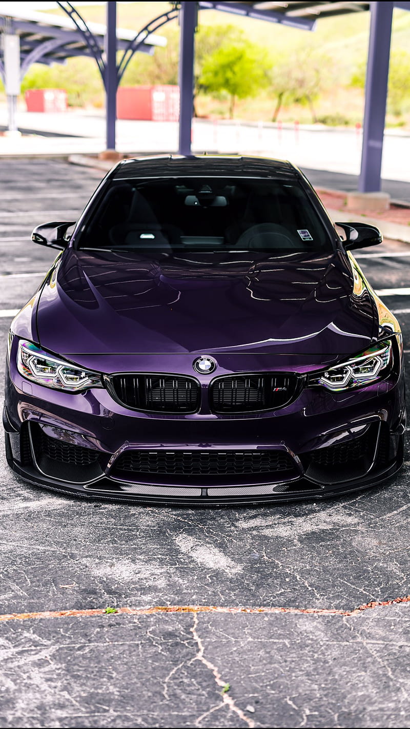Midnight Purple BMW, car, carbon, m4, new, esports, supercar, HD phone wallpaper