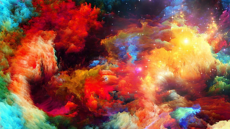 abstract, rainbow, color, explosion , tablet, laptop, , background, 3097, HD wallpaper