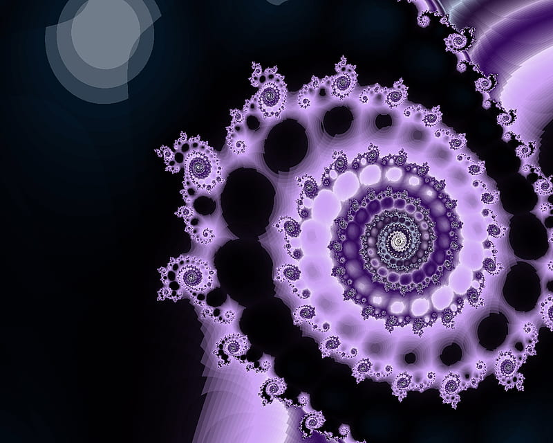 Purple Dragon Tail Fractals Purple Spiral Fractal Hd Wallpaper