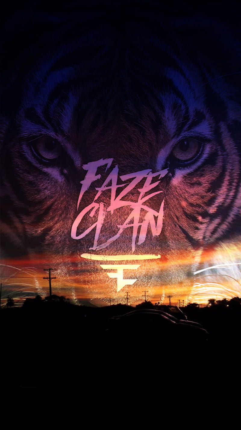 Faze Clan, gaming, tiger, HD phone wallpaper