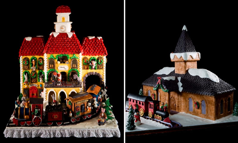 Winners of Gingerbread Houses, Abstract, Houses, graphy, Gingerbread, HD wallpaper