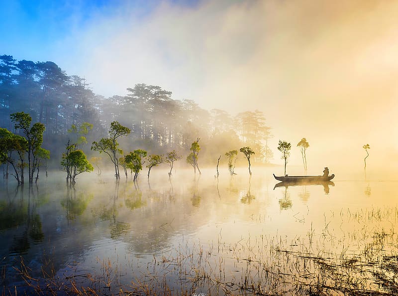 Vietnamese Fisherman Ultra, Asia, Vietnam, Fisherman, vietnamese, HD wallpaper