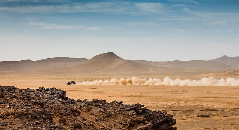 2017 MINI Countryman John Cooper Works Rally - In a Desert , car, HD wallpaper