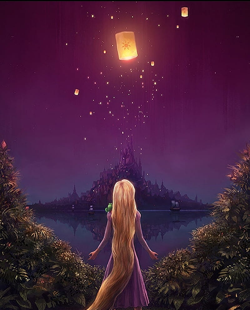 Rapunzel, disney, fantasy, movie, tangled, HD phone wallpaper | Peakpx