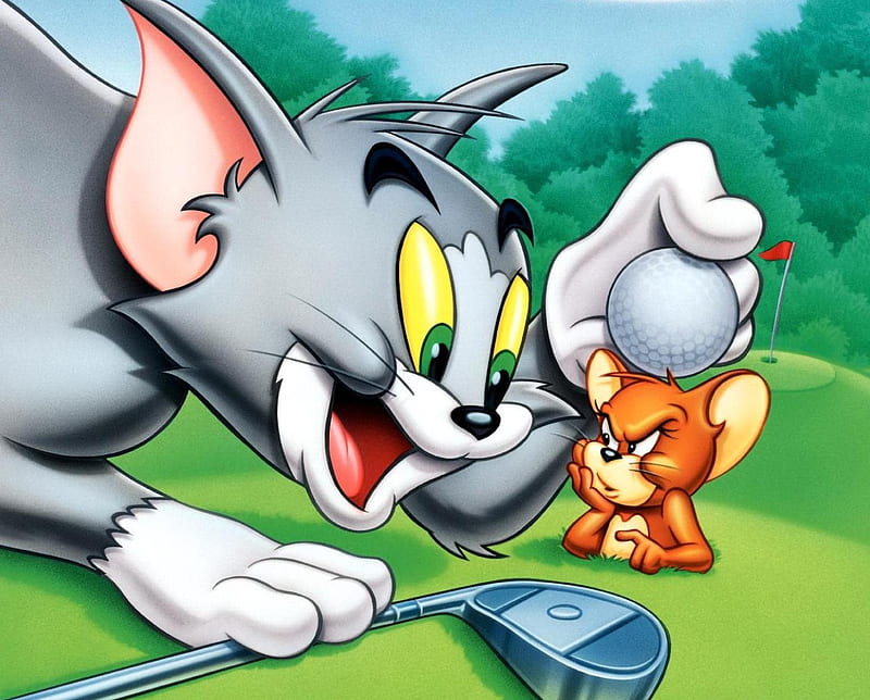 Tom And Jerry, cat, mouse, HD wallpaper