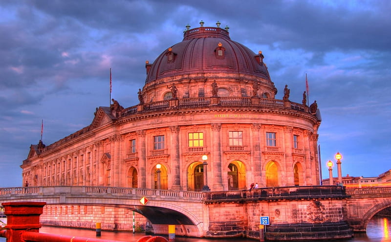 Bode Museum in Germany, architecture, beidge, bode museum, buildings, HD wallpaper