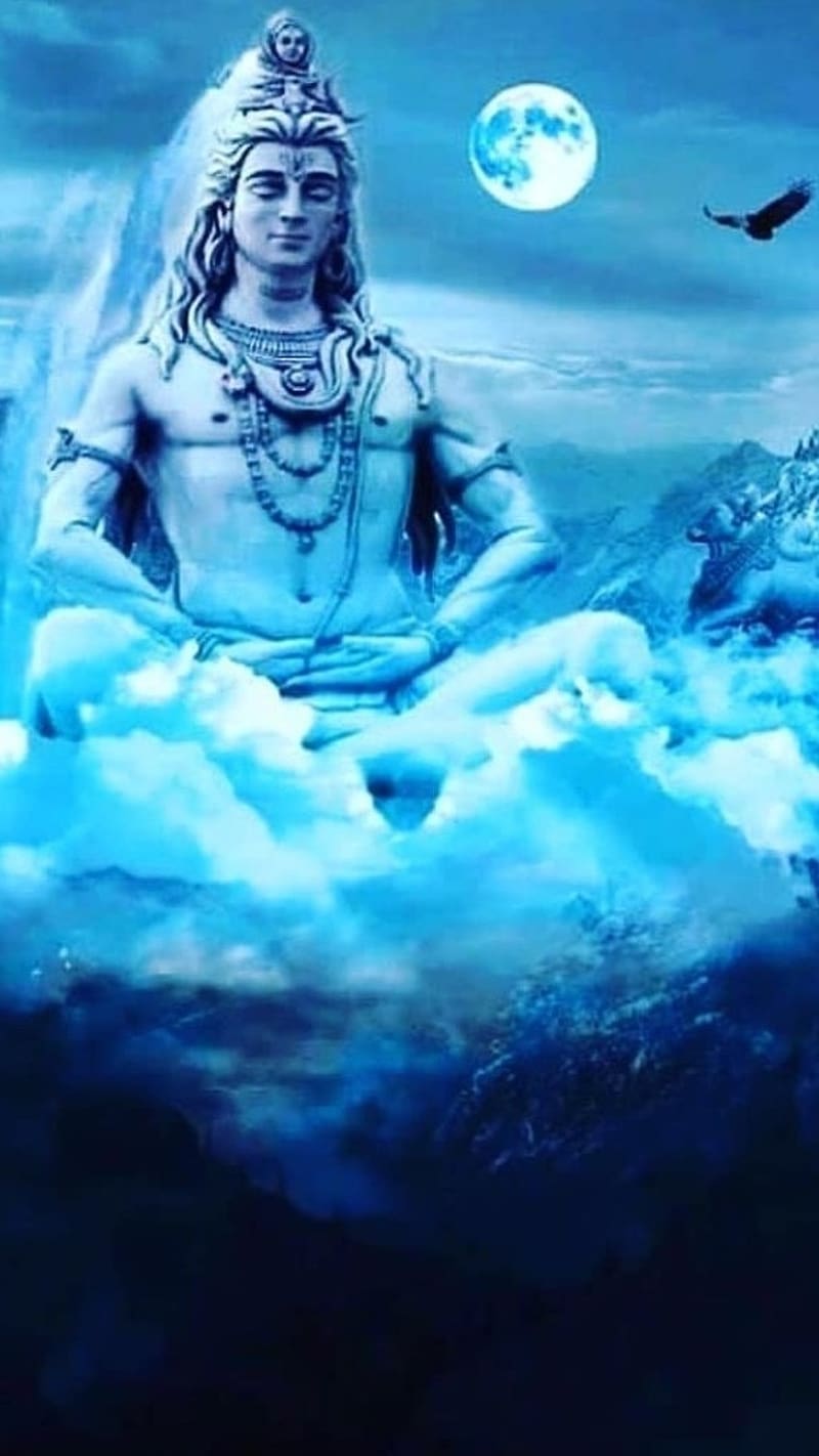 Sivan .bluesky, sivan, lord, shiva, blue sky, HD phone wallpaper | Peakpx