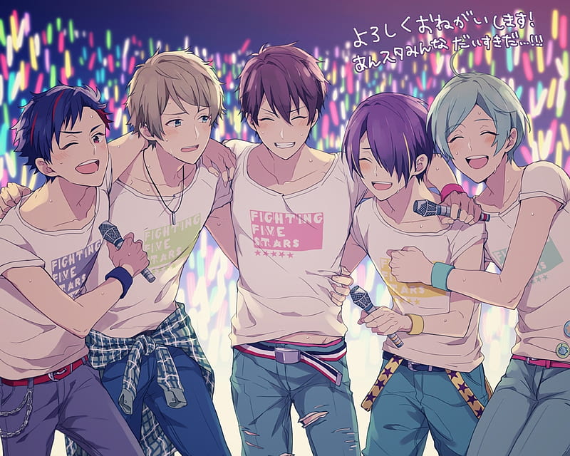 Party, boys, boy, anime, anime boy, happy, friends, HD wallpaper | Peakpx