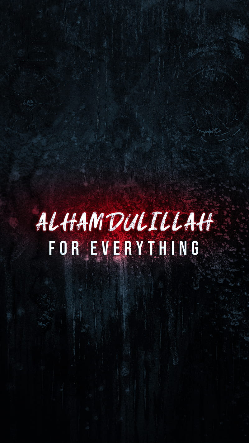Alhamdulillah, electric blue, islamic, motivation, HD phone wallpaper |  Peakpx