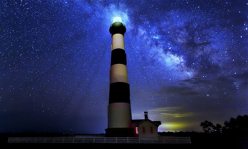 Bodie Island Lighthouse, Nags Head,N.C, Nags Head, Bodie Island, Lighthouse, North Carolina, HD wallpaper