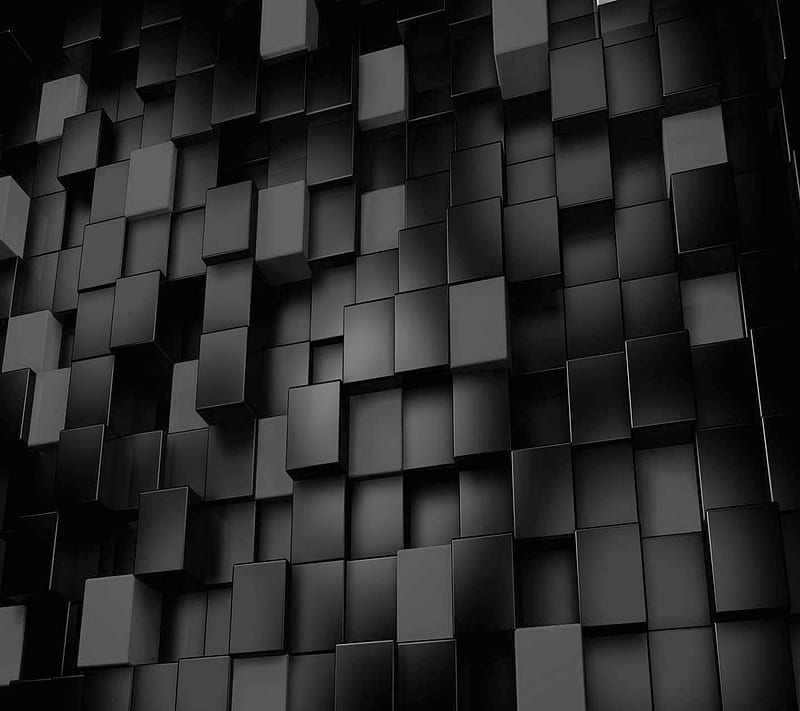 Cubes, black, HD wallpaper | Peakpx