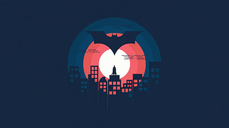 Batman DC 2021 Minimal, HD wallpaper