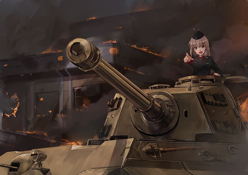 Anime, Girls Und Panzer, Erika Itsumi, HD wallpaper