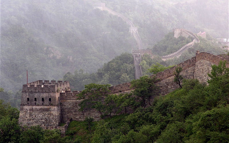 great wall of china, china, greatwall, the great wall, HD wallpaper