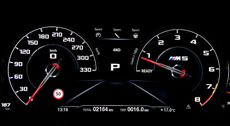 2018 BMW M5 - Digital Instrument Cluster , car, HD wallpaper
