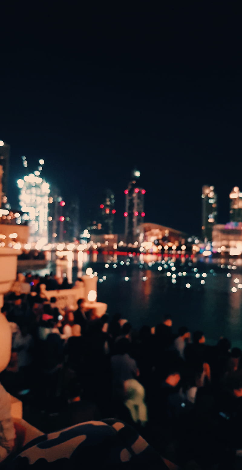 Downtown Dubai Light Dark Black Blur Anf City Newyear Hd Phone Wallpaper Peakpx