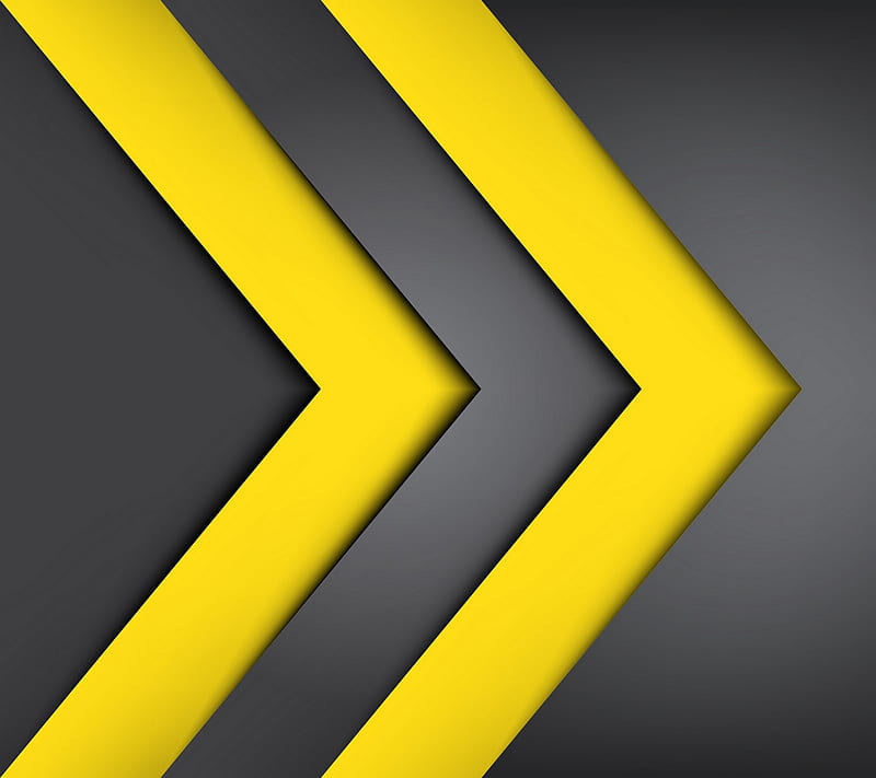Geometry Yellow, angle, arrow, dark, gris, line, lines, shade, shadow, HD wallpaper
