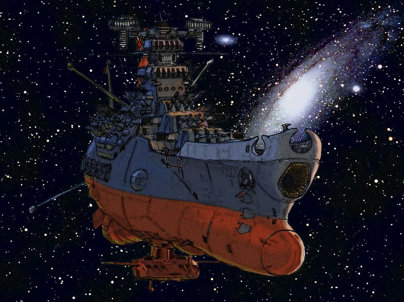 Anime, Battleship, Sci Fi, Spaceship, Futuristic, Warship, Space Battleship Yamato, HD wallpaper